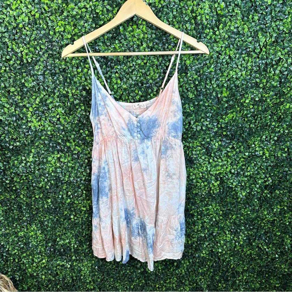 Tye dye water color‎ shift dress nwt